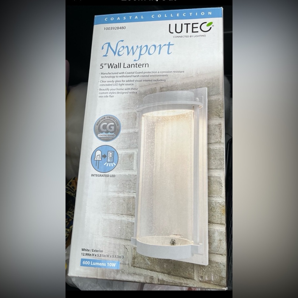 Nib - lutec coastal conditions wall mount  led lantern